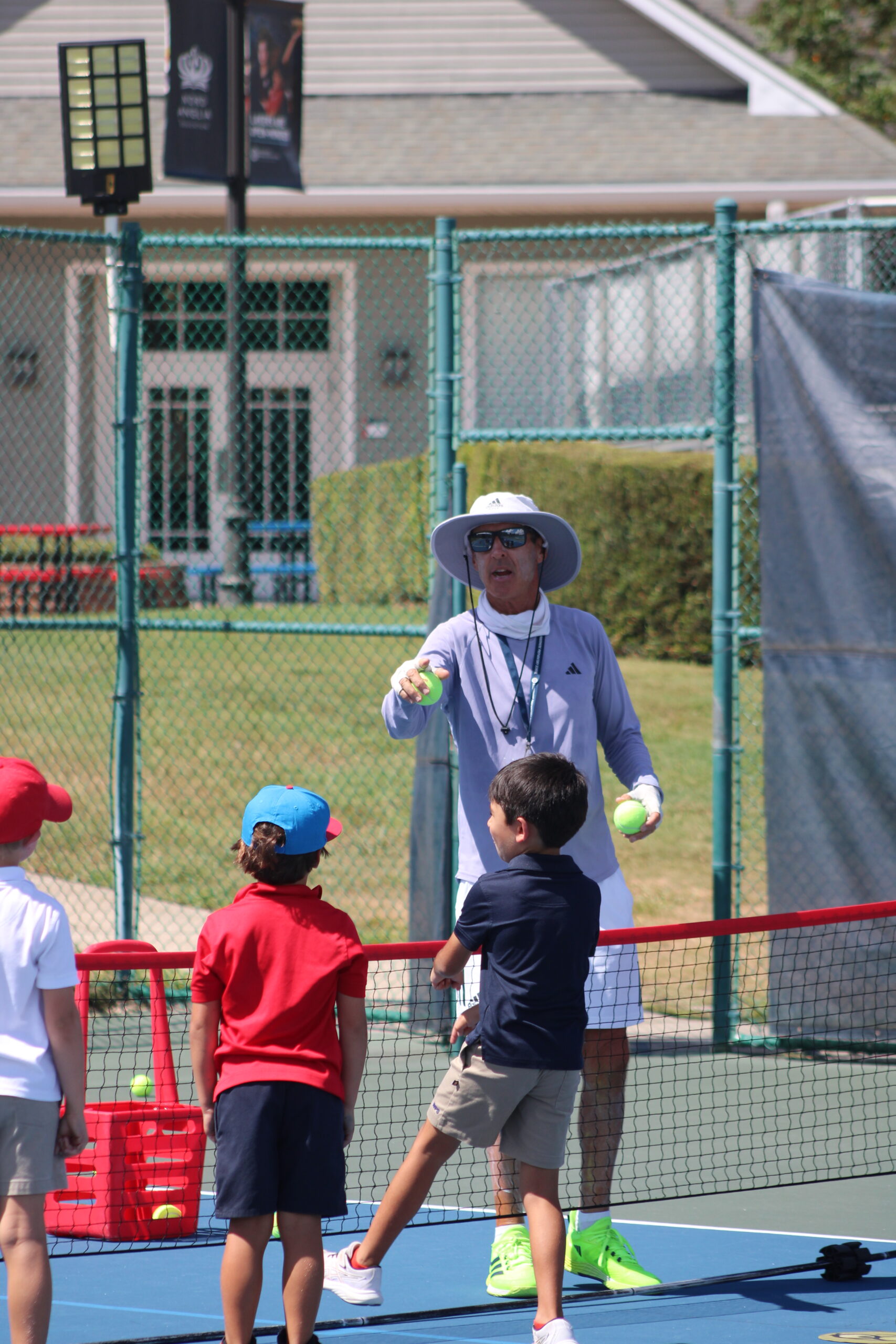 Coaching young players at OTA